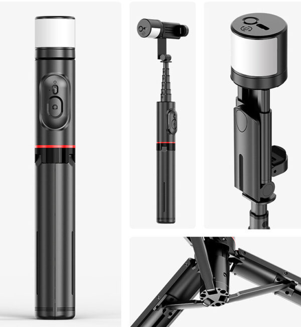 Bluetooth Remote Control Mobile Phone Selfie Stick Integrated Tripod - Image 4